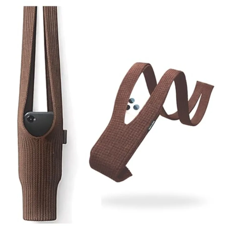 

EMOH ROCED Phone Pocket 3D Knitted Wearable Phone Holder Neck Strap Crossbody Pouch Compatible with AirPods and Accessories
