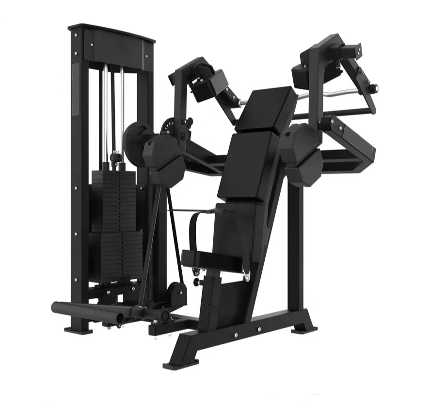 

Professional Gym Arm Press Back Muscle Strength Training Pin Loaded Selectorized Lat Pullover Machine