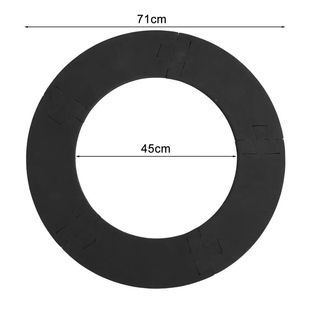 Splicing Dart Board Wall Protector Ring High Strength Removable Simple Installation Wall Surround Dart Backboard Black Ring