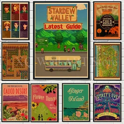 Simulation Game Stardew Valley Flower Dance Night Market Posters Canvas Painting and Prints Wall Art Picture for Room Home Decor