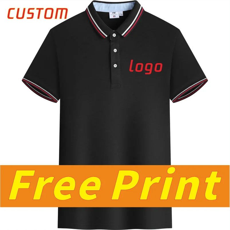 

Polo T-shirt custom short sleeved T-shirt printed logo logo logo picture embroidered summer clothes personalized customization