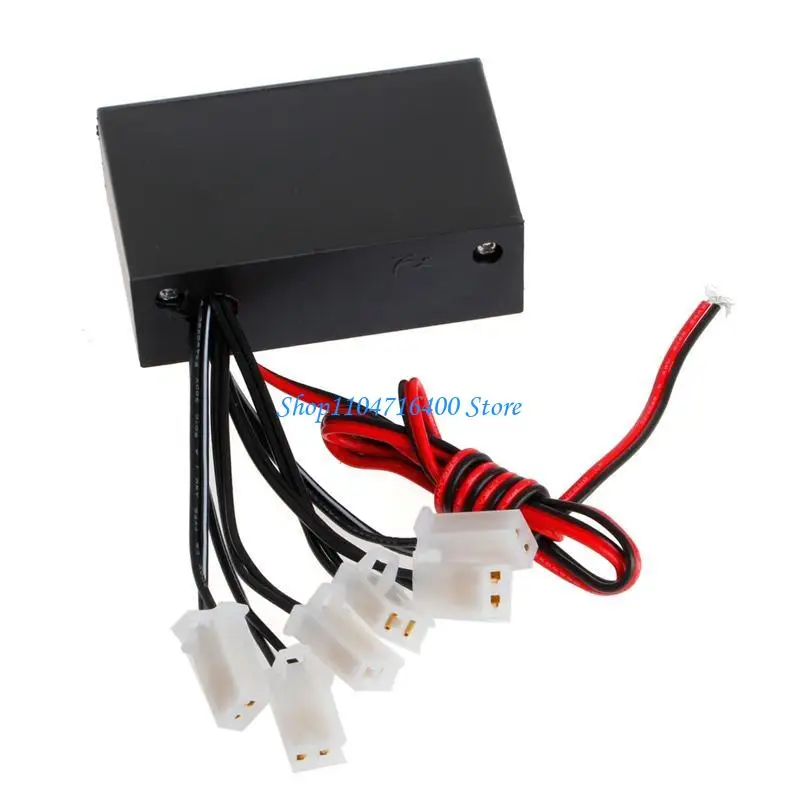 y1gd Universal 6 Ways Controller Brake Light Flasher Module Box for DC 12V for
