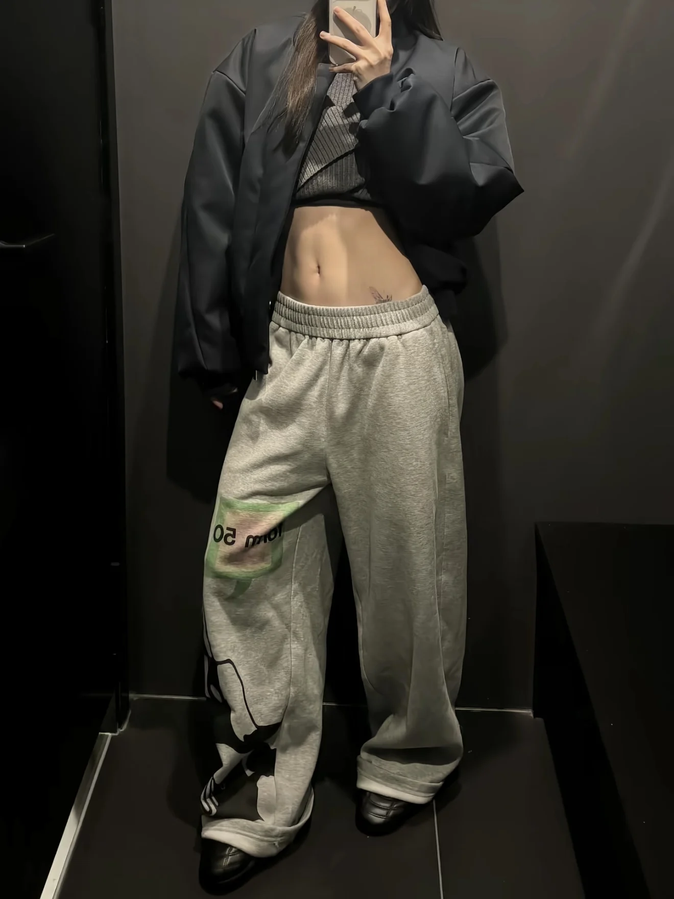 

Широкие брюки с портретным принтом в американском ретро-стиле, повседневные, свободные, удобные, спортивные, с завязками на талии