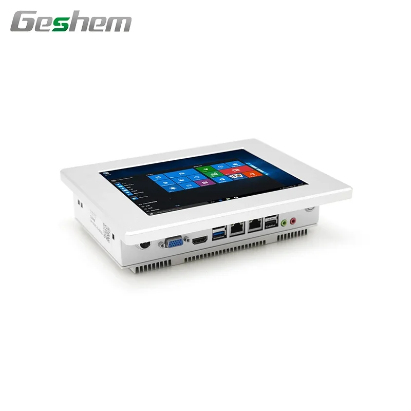 كمبيوتر لوحي صناعي مقاس 8 بوصات الكل في واحد يعمل باللمس مع WiFi و4G LTE كمبيوتر صناعي اختياري مع win10/linux