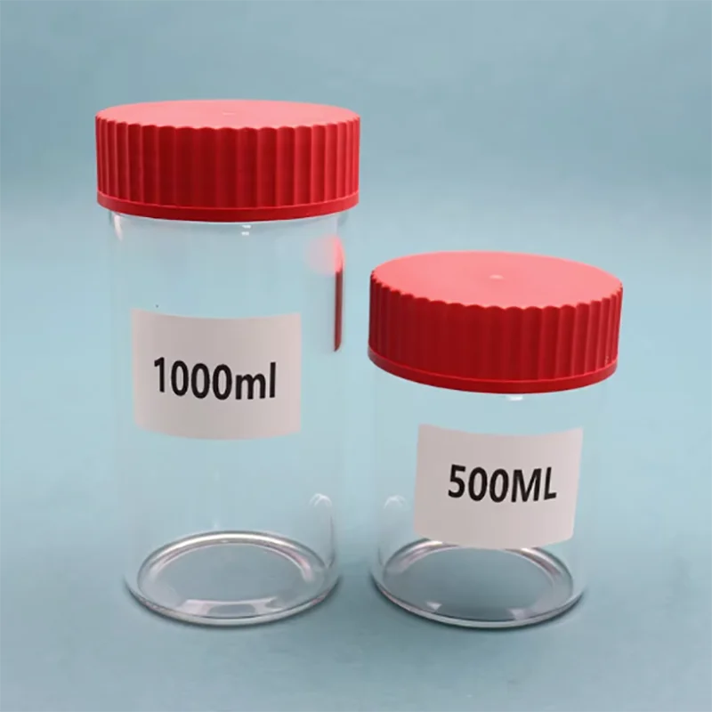 GL80 screw seal large mouth jar lid PBT material high temperature resistant 180° sample bottle