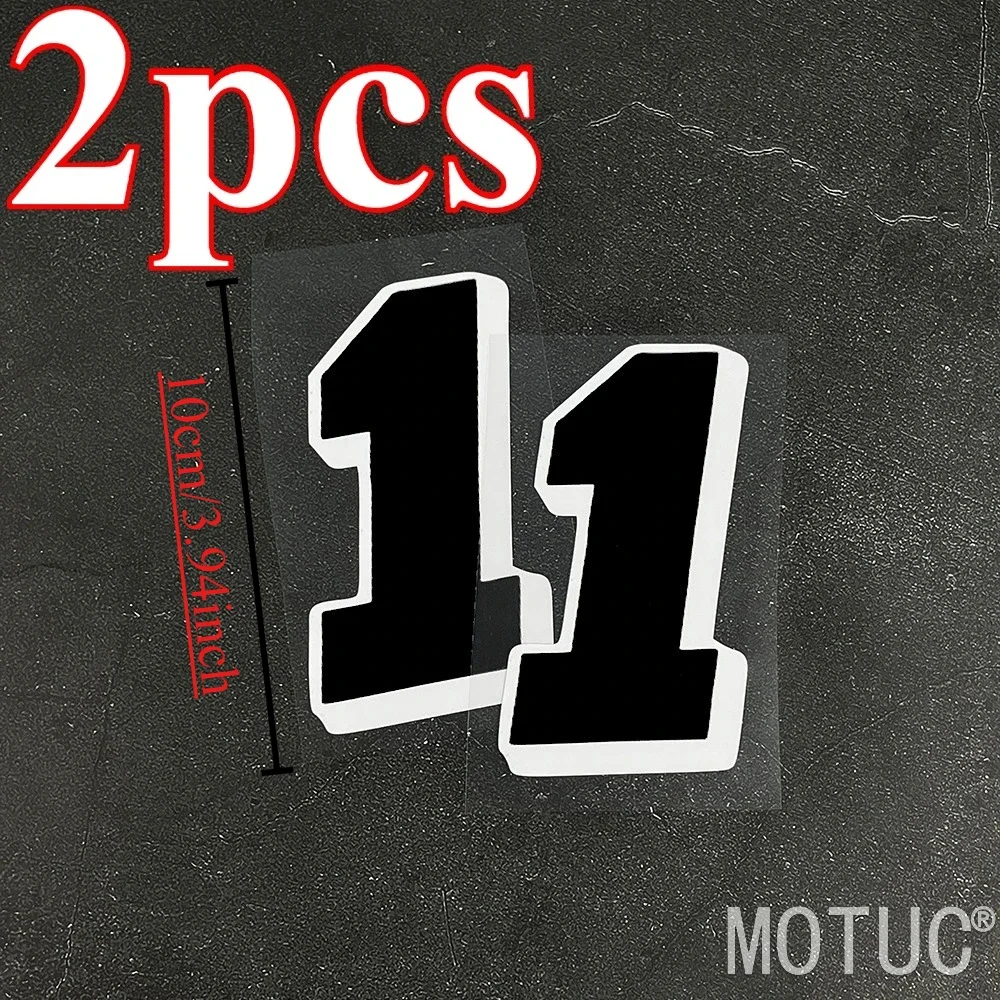 Matte Racing Number Vinyl Stickers 0-9 Waterproof Scratch Resistant Removable Decals for Motorcycle Car Helmet Scooter