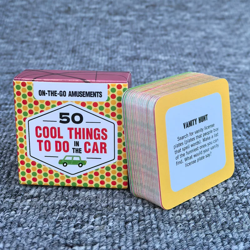 50 Pieces After-Dinner Amusements Cards - Nighttime Family Party Icebreaker Game, Kids' Educational Game Cards view 4
