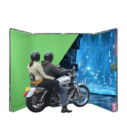 Chromakey Green Screen Portable Panoramic Background Supporting Kit for Home Studio Video Filming Portrait Location Shooting