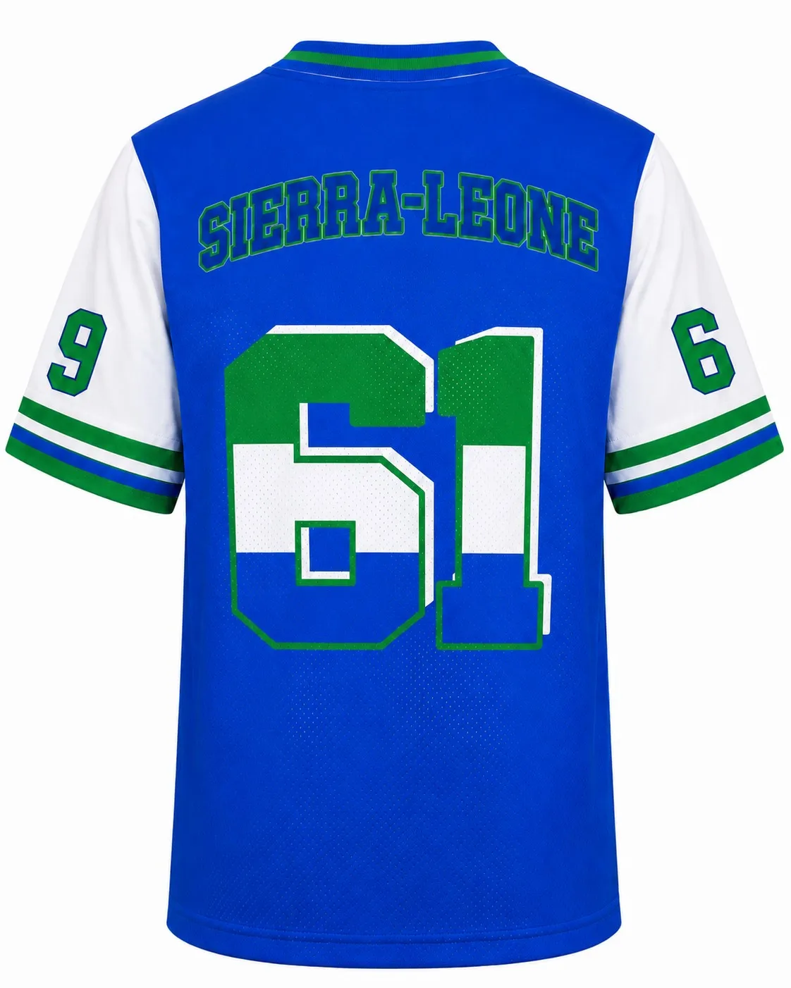2026 Sommer Sierra Leone Print Retro Street Style T-Shirt, Herren- und Damen-Jersey, V-Ausschnitt Kurzarm Freizeit-Sportshirt Top – Detail 6