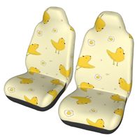 chickens 2pcs Print Car Seat Covers for Women and Men, Universal Auto Front Seat Protector Fits for Car, SUV Sedan,