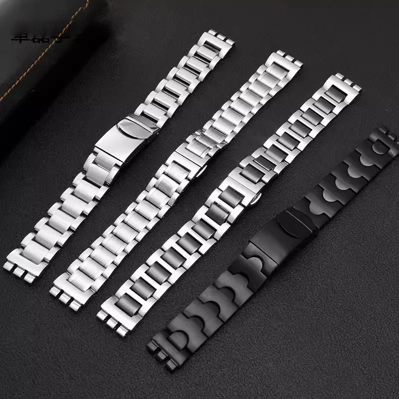 Stainless steel watch band for SWATCH YCS YAS YGS IRONY series waterproof strap,men's and women's replacement bracelet with tool