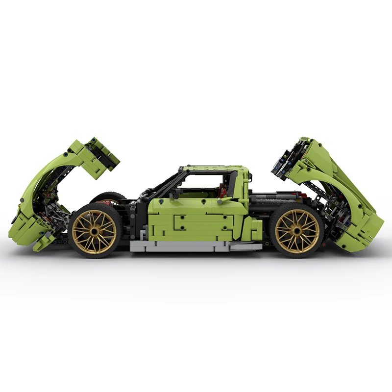MOC-119000 verde Super SportsCar I8 Compatible 42115 bloques de construcción rompecabezas educativos juguetes regalos de cumpleaños