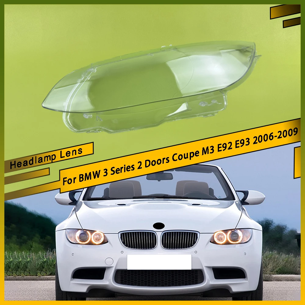 

Крышка фар автомобиля L/R, прозрачная крышка для фар, прозрачный абажур для BMW 3 серии, 2-дверный купе M3 E92 E93 2006-2009