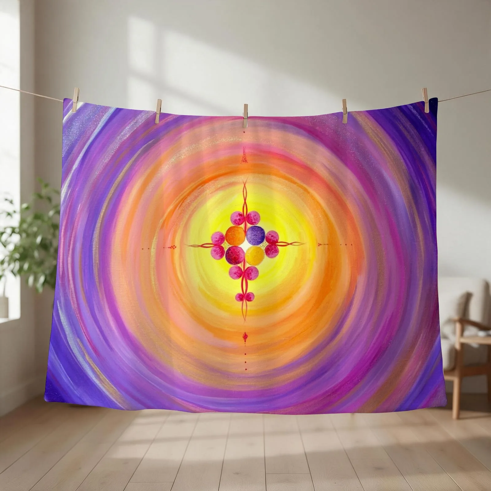 New Love Harmony Expansion Throw Blanket couch cozy soft plush fuzzy picnic outdoor blanket