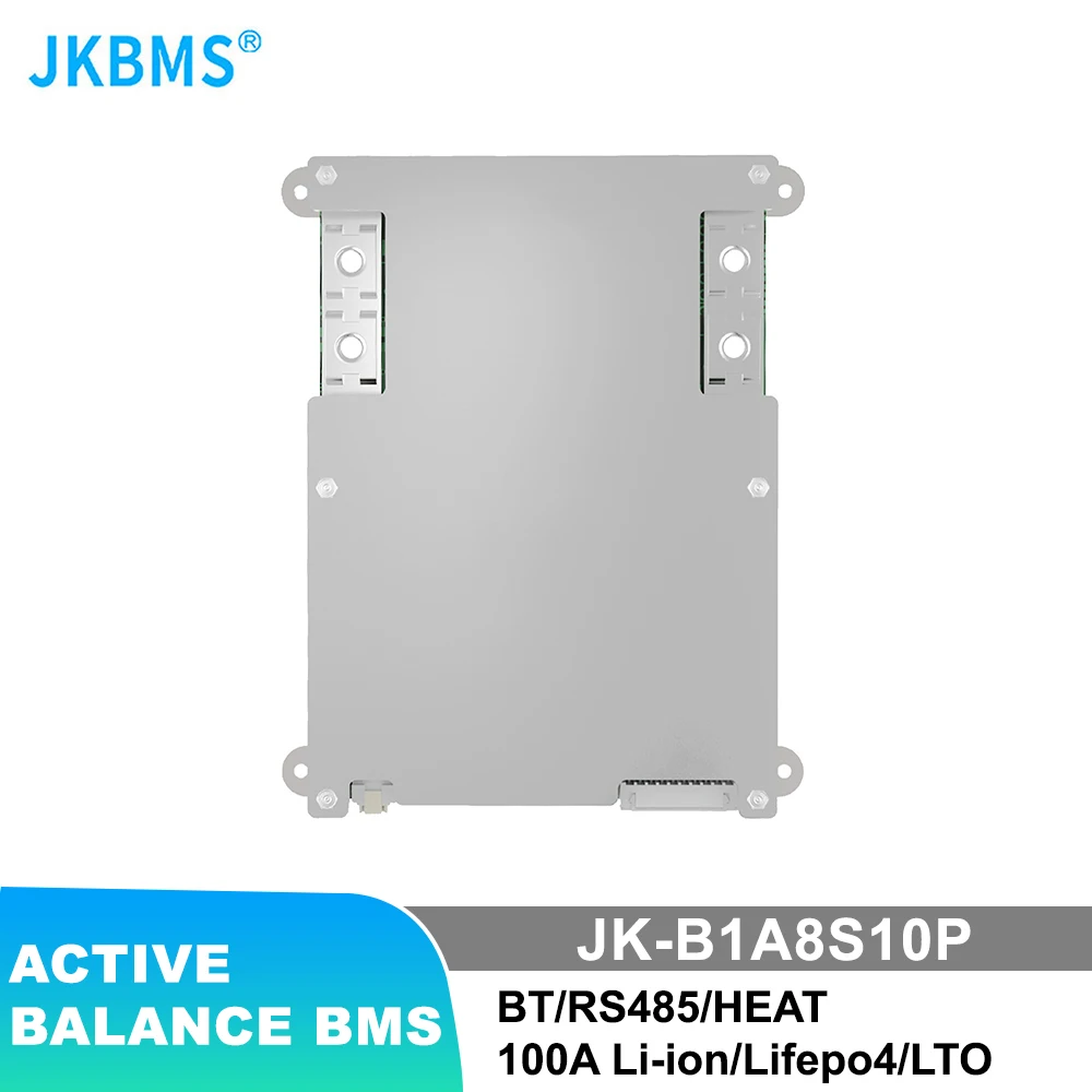 

JKBMS B1A8S10P HEAT CANBUS 100A Smart BMS 4S 5S 6S 7S 8S 12V 24V 1A Active BALANCE Bms Lifepo4 Li-ion LTO Встроенный Bluetooth BMS