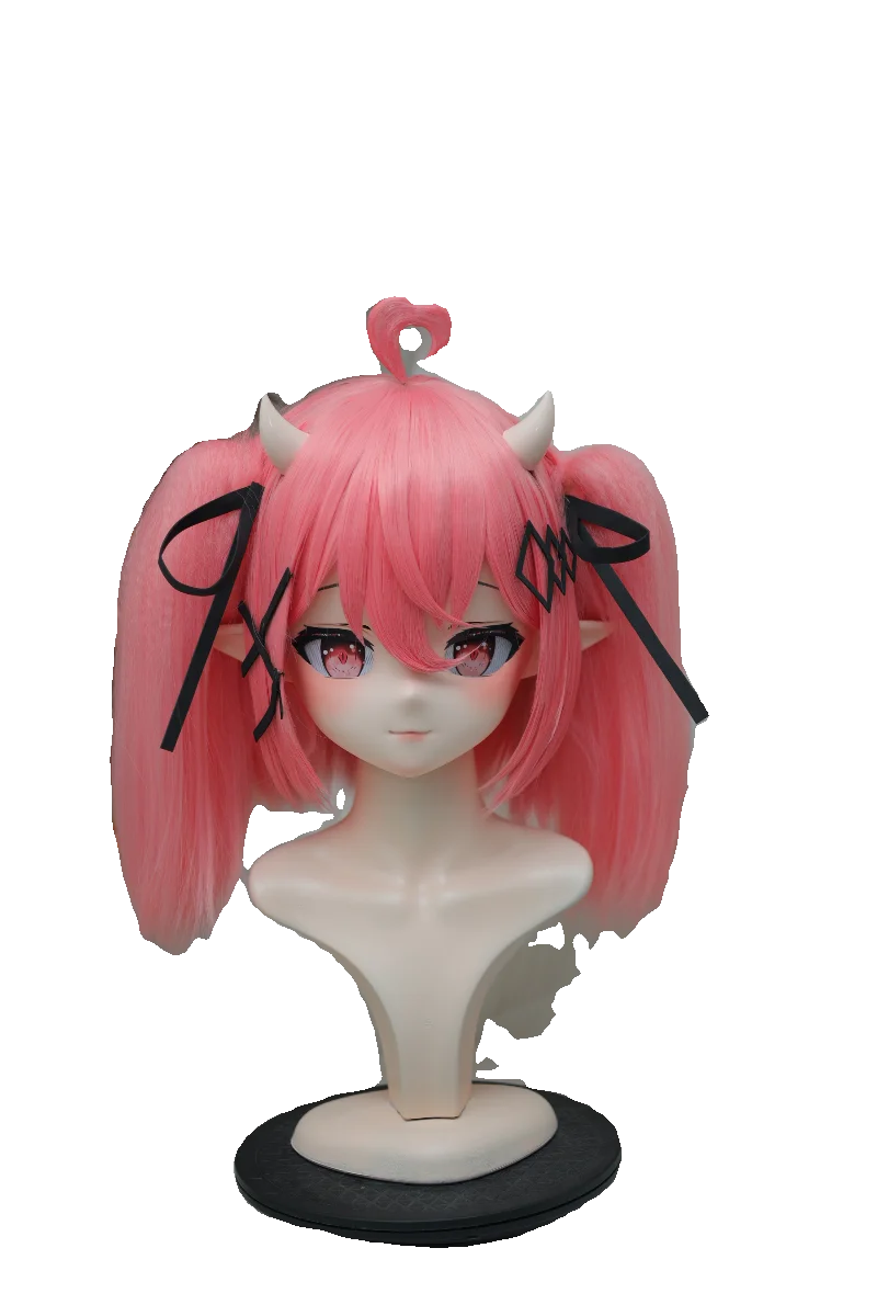 

(NFD-19-018) Customize Character Female/Girl Resin Kig Full Head With Lock Anime Cosplay Japanese Anime Kigurumi Mask