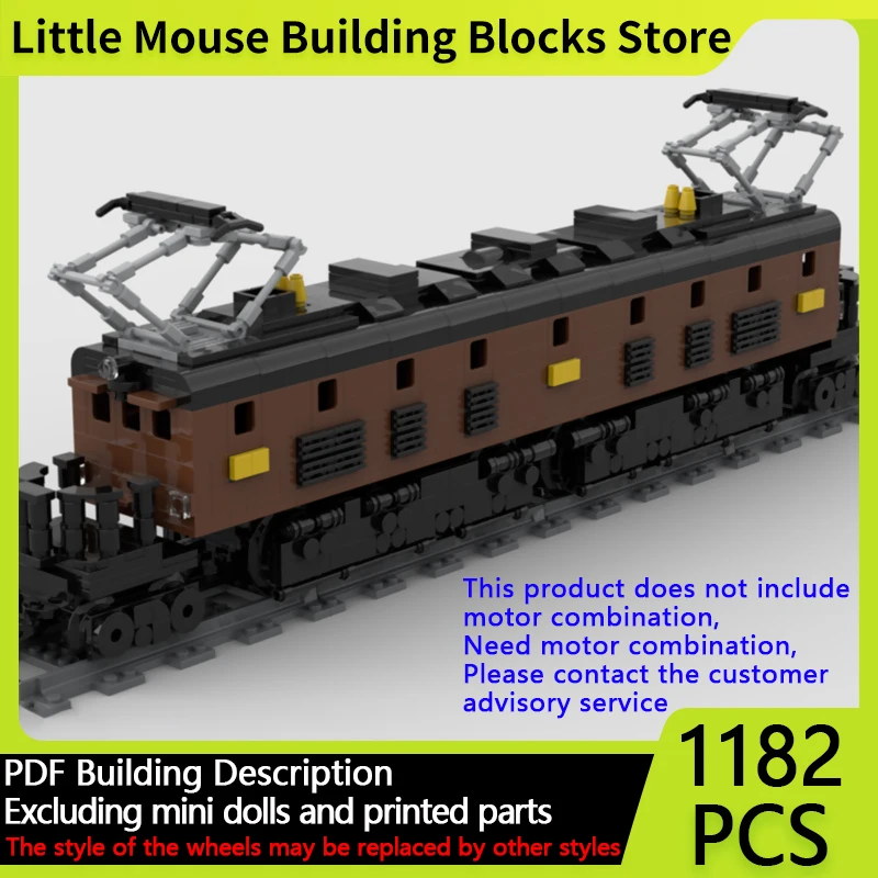 

City Car Model MOC Building Bricks JNR EF-57 Electric Locomotive Modular Technology Gifts Holiday Assemble Children Toys Suit