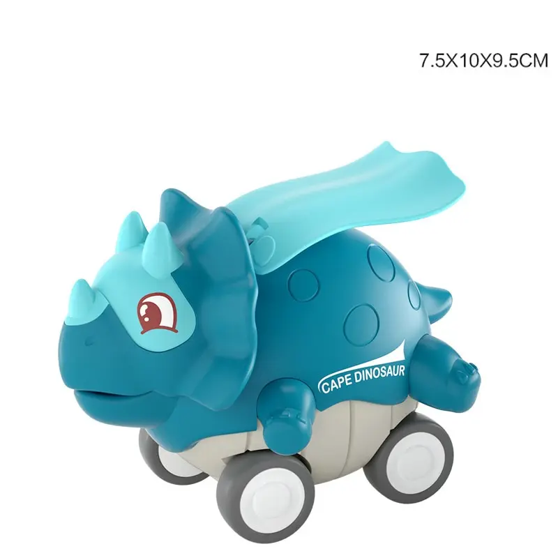 Children Press Dinosaur Toy Car Boys Baby Educational Fall Resistant Inertia Small Cars