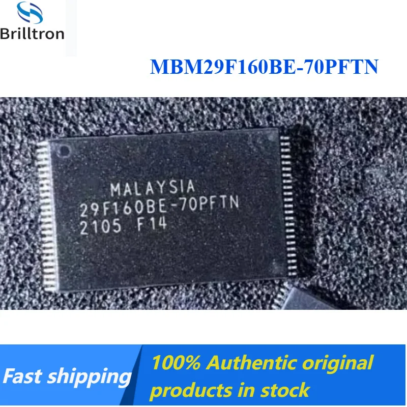 2-10PCS  MBM29F160BE-70PFTN MBM29F160BE MBM29F160 29F160 TSSOP48 in Stock, Fast Shipping