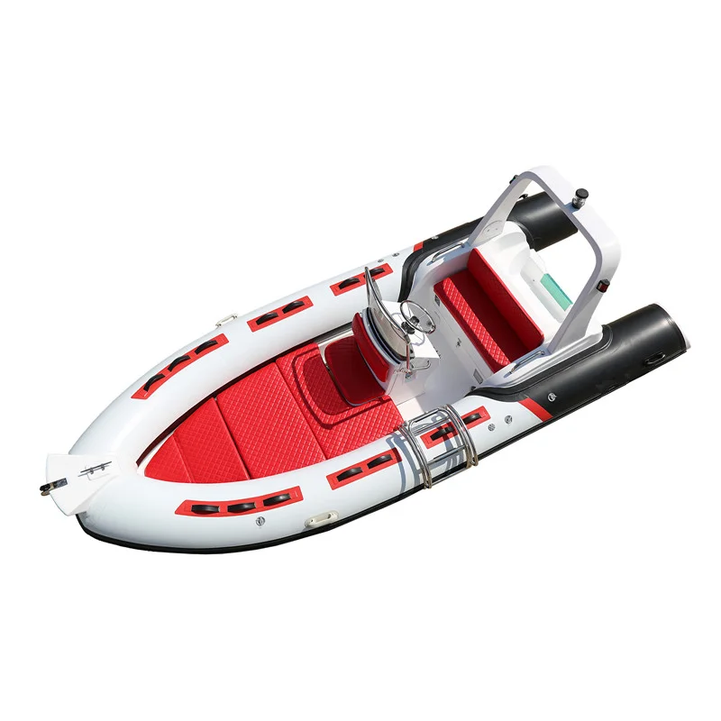 

Europe CE 5.2m Fiberglass Boat Hypalon Rigid Hull 520 Rib Boat