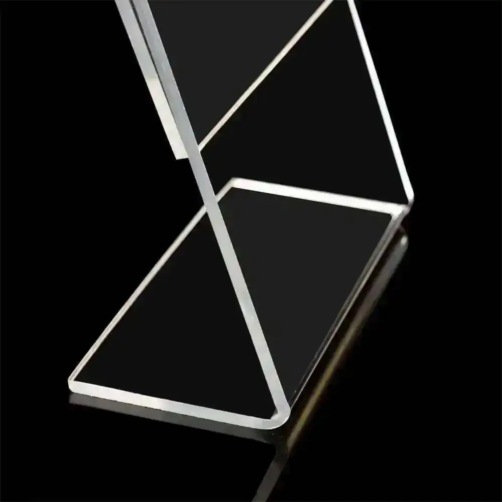 2pcs L-shape Acrylic Menu List Price Card Sign Frame Clear Poster Picture Display Holder A5