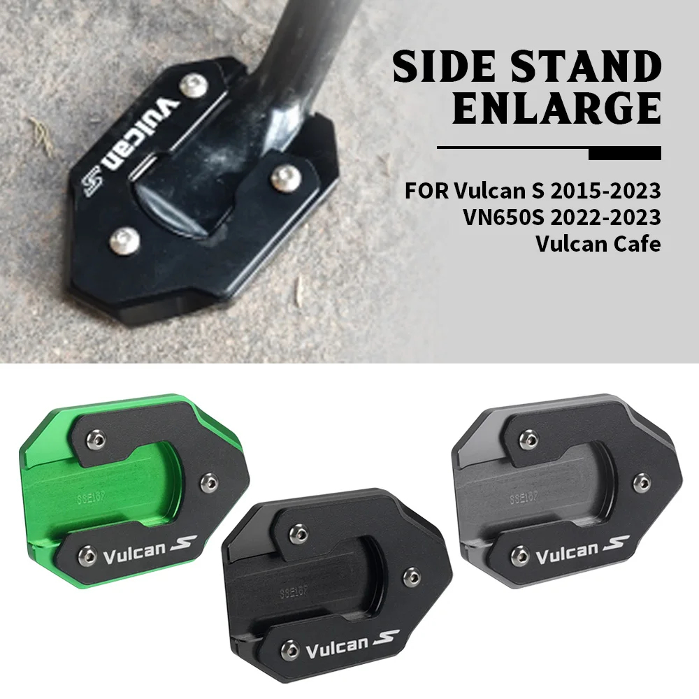 Kickstand Enlarger Support Extension Enlarged Base Tool FOR KAWASAKI Vulcan S VN650S Vulcan Cafe 2015-2023 Side Stand Pad Plate