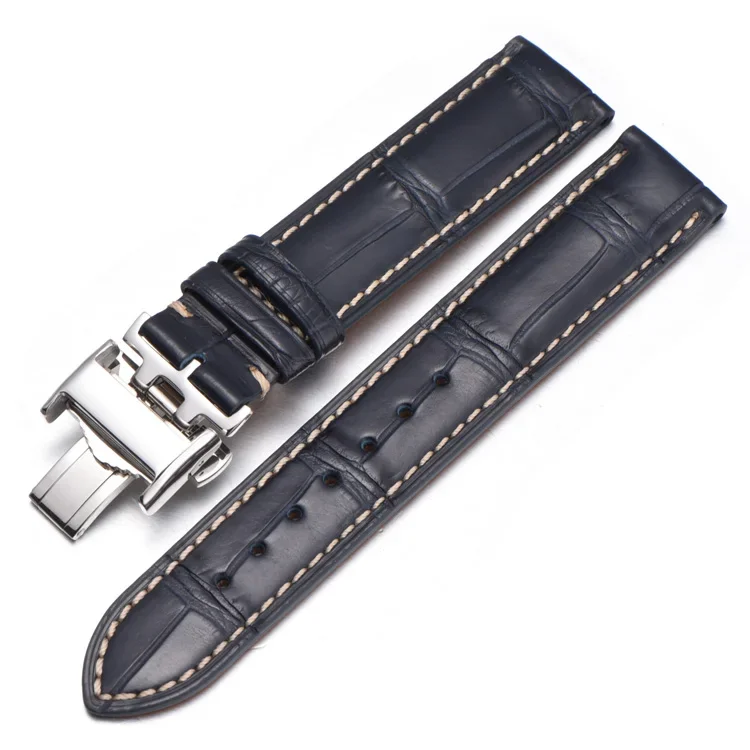 Real alligator Watch band Factory Wholesale Crocodile Leather wristband watch straps replacement