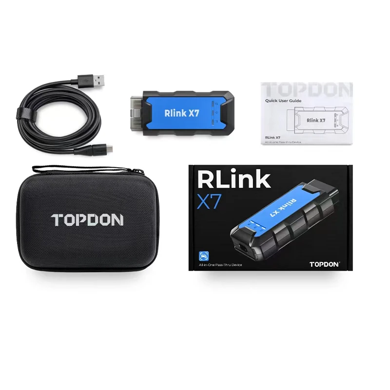 TOPDON RLink X7 For Porsche Piwis Tester Car Diagnostic Tool DOIP CAN FD J2534 Online/Offline Programming Till 2024