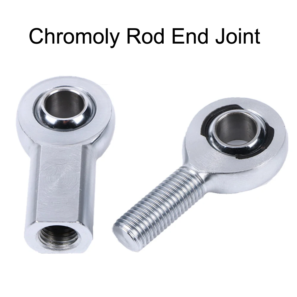 Chromoly Rod End Joint Heavy Duty Bearing Ball Head Molybdenum M5x0.8 M6x1.25 M8x1.25 M10x1.5 M12x1.75 M14x2 M16x2 M18x1.5