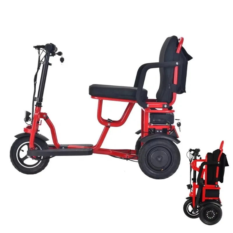 23KG Super Light Folding Electric Scooter 350W Aluminum Alloy 3 Wheels Mobility Scooter Adults