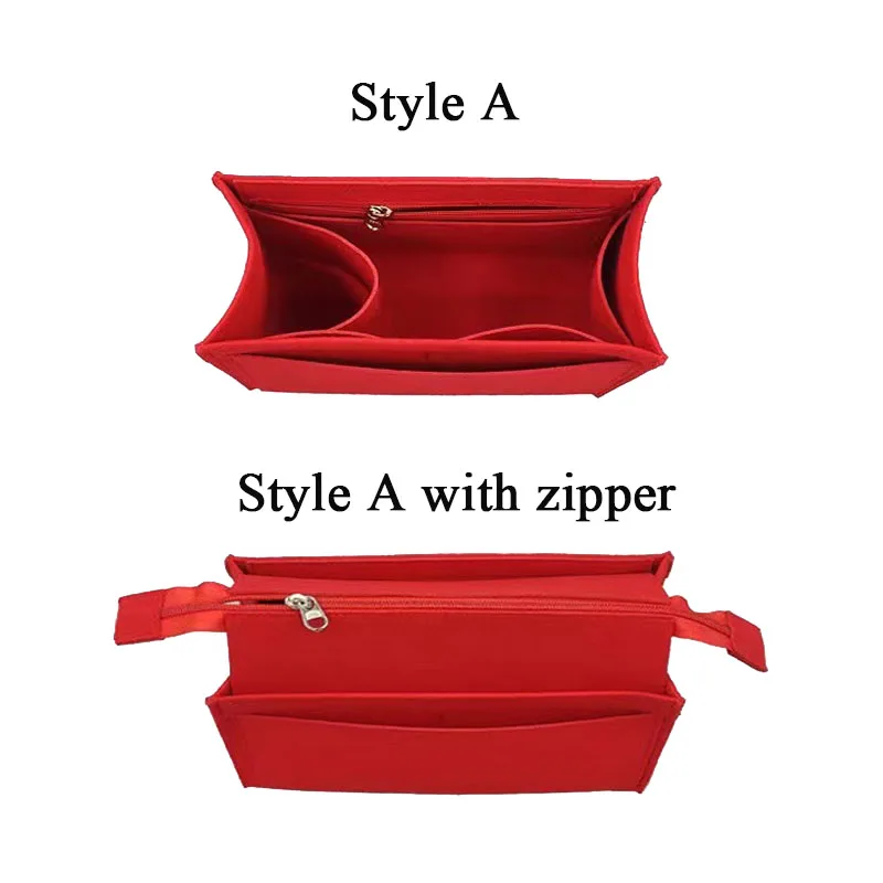 For on the go organizer Felt Cloth Insert Bag Makeup Handbag shaper on the go Organizer Portable Cosmetic Bags