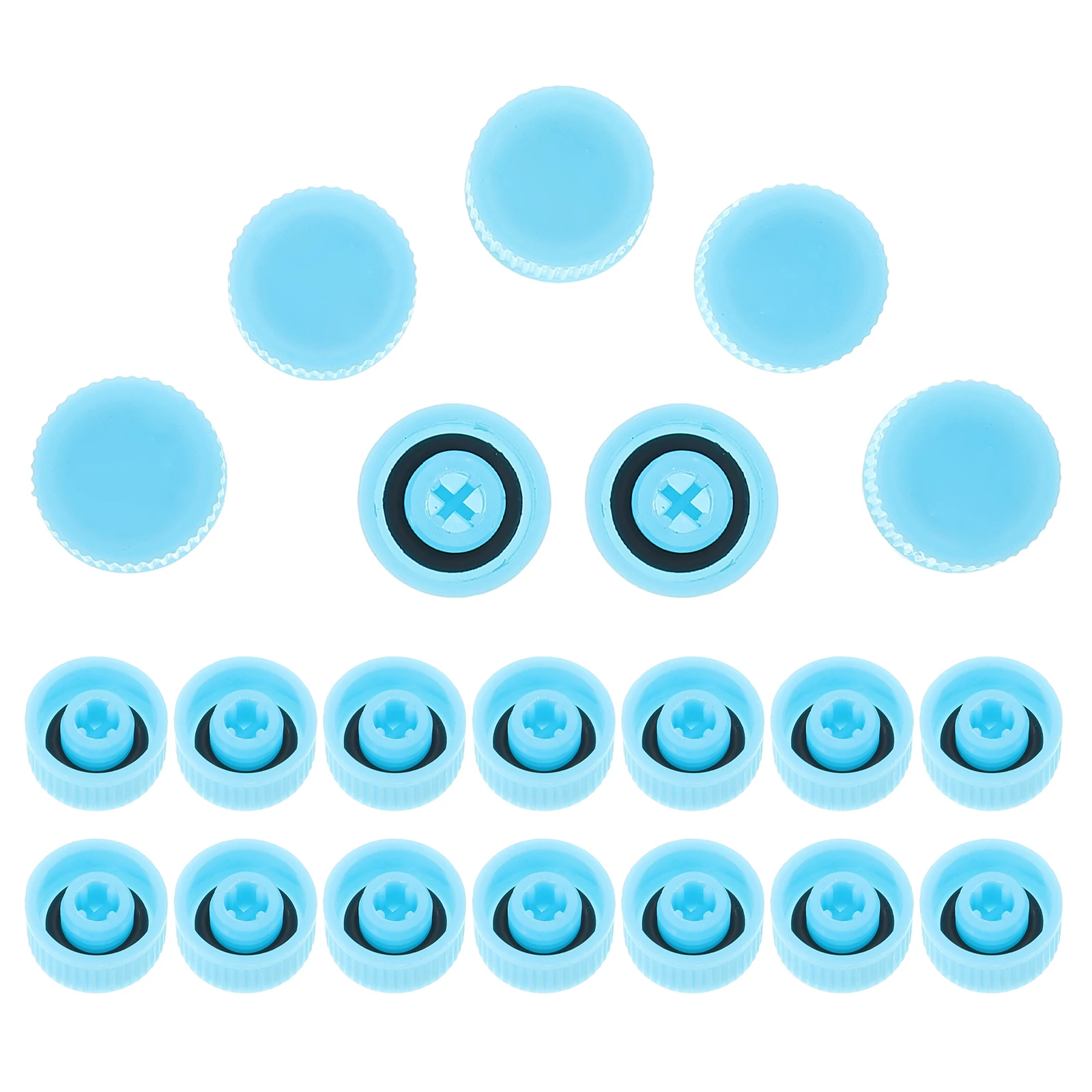 

20 Pcs Low Pressure Valve Dust-proof and Leak-proof Cap Plastic Air Conditioner