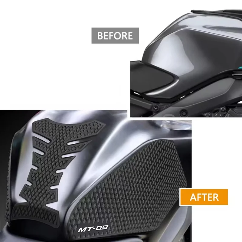 غير عادية دراجة نارية خزان الوسادة ملصق مائي قبضة الركبة خزان وسادة تثبيت خزان الوسادة ل MT-09 دراجة نارية الملحقات #5