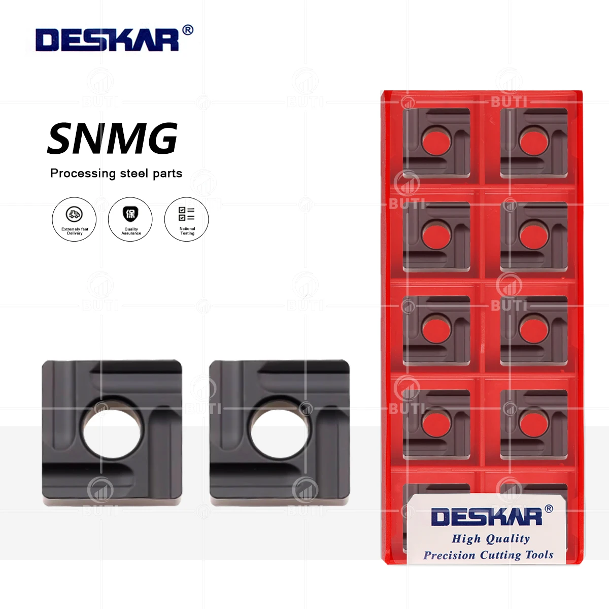 

DESKAR SNMG120408R-S TM LF9118 100% Original Turning Tool External Tool Inserts CNC Lathe Cutting Blade Suitable For Steel Part