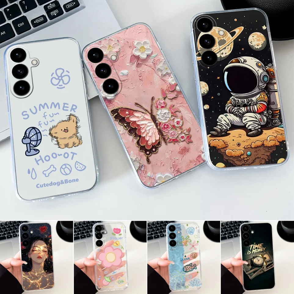 Coque Für Samsung Galaxy S26 S26 + Telefon Fall Mode Astronaut TPU Klar Soft Shell Für S26 Ultra Fällen Samsung s26Plus Fundas