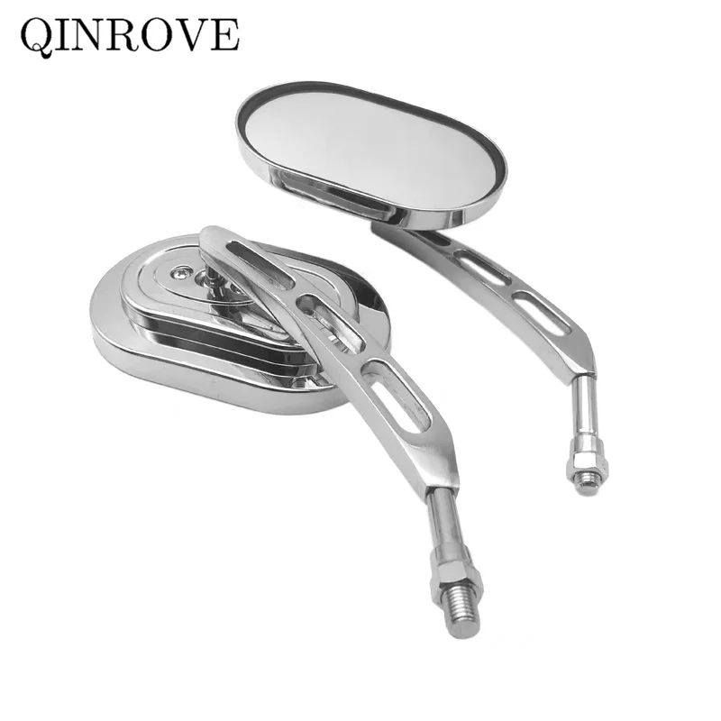 Chrome Motorcycle Rear Mirror ABS 8 10mm Side Mirror Universal For Suzuki V Strom GSR 600 750 M109R SV400 SV650 GS 500 Zontes