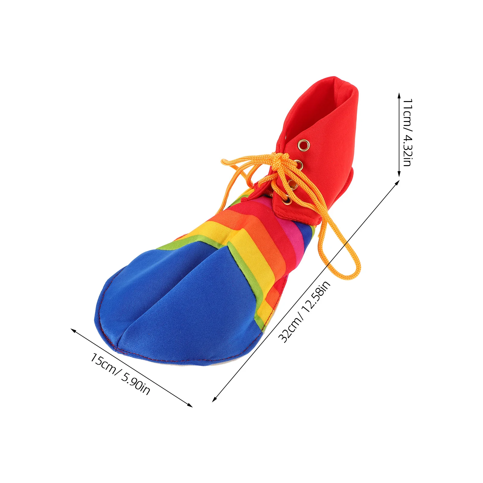 1 paire de chaussures de Clown colorées et amusantes, chaussures de fête unisexes, Costumes de Clown d'halloween, chaussures pour spectacles sur scène, événements de Cosplay