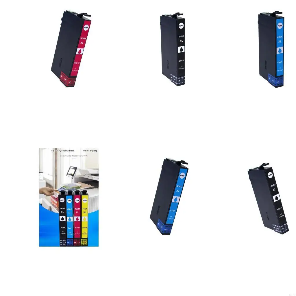Printer Cartridge Replacement 406XL for WF-3920 WF-3925 WF-4920 WF-4925 WF-4930 Models, Up to 1,200 Sheets, Single Pack 896C