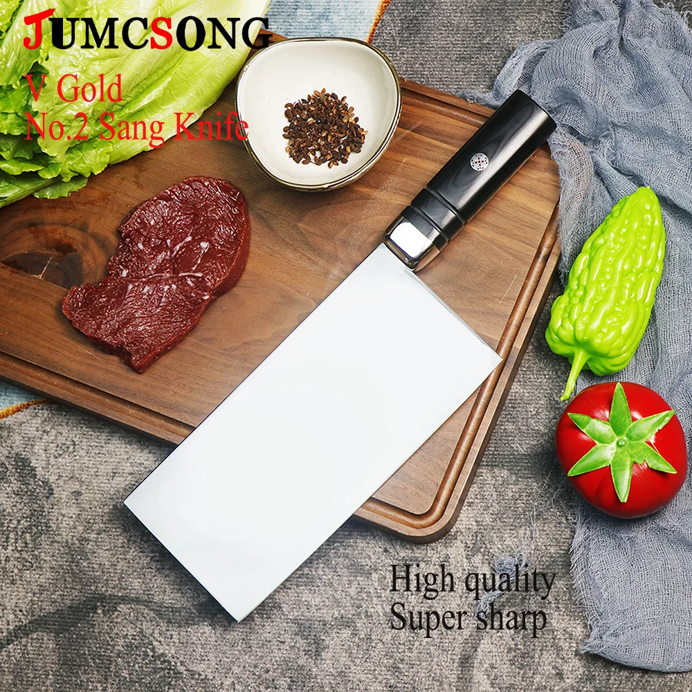 V Golden Sang Knife Household Commercial Chef's Special Kitchen Knife Super Sharp and Wear Resistant Slicer G10 Handle