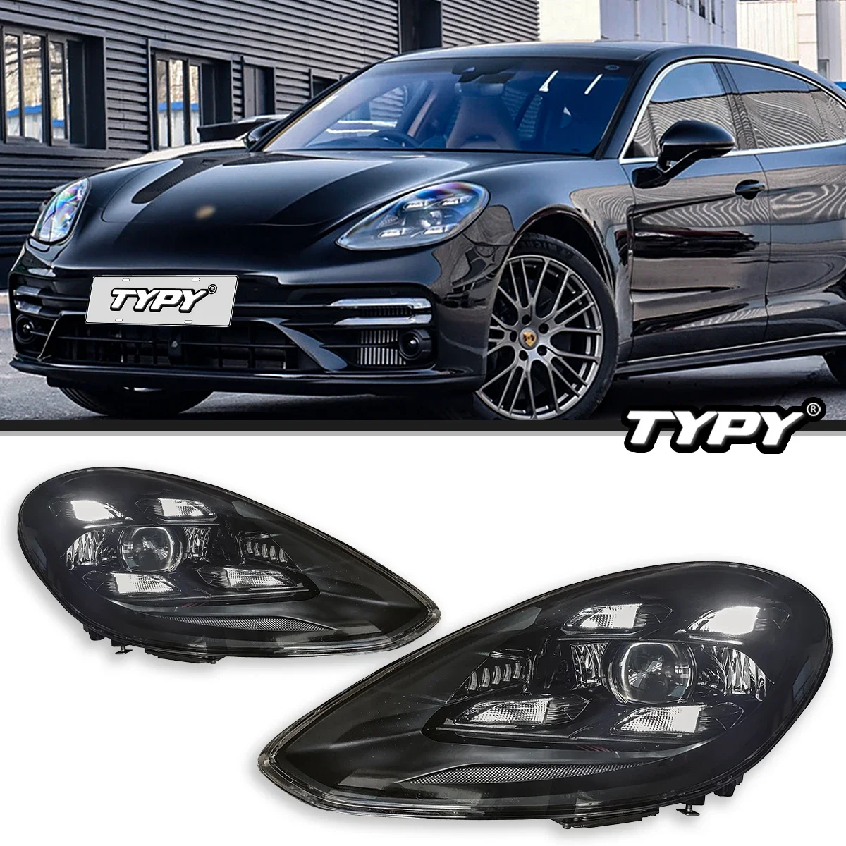 

TYPY Car Lights For Porsche Panamera Headlight 2017-2023 LED Projetor head Lamp Daytime Running Light Auto Accessories