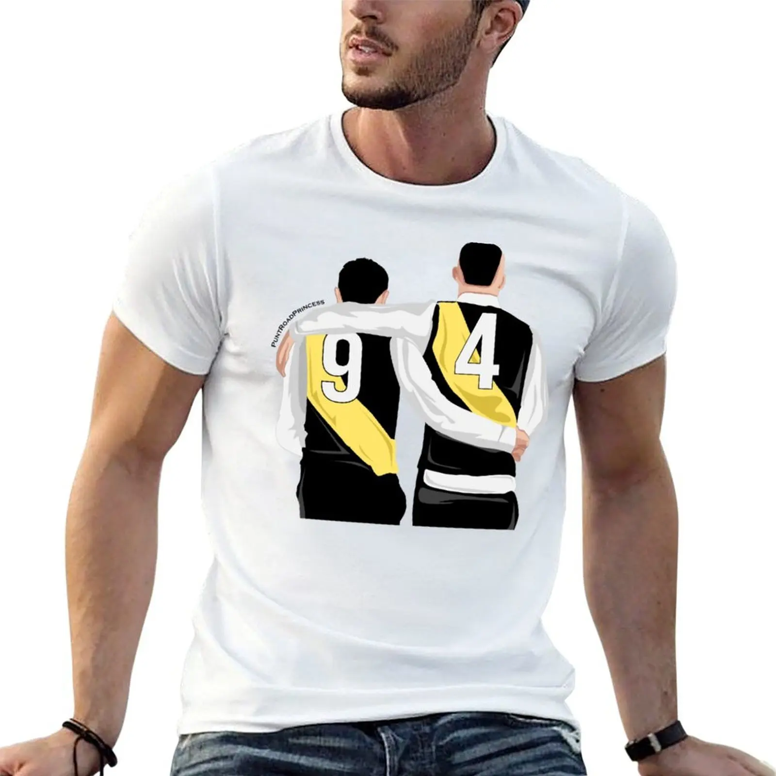 

Dustin Martin, Trent Cotchin Departing T-Shirt man t shirt heavy cotton cotton t shirt pack T-Shirt