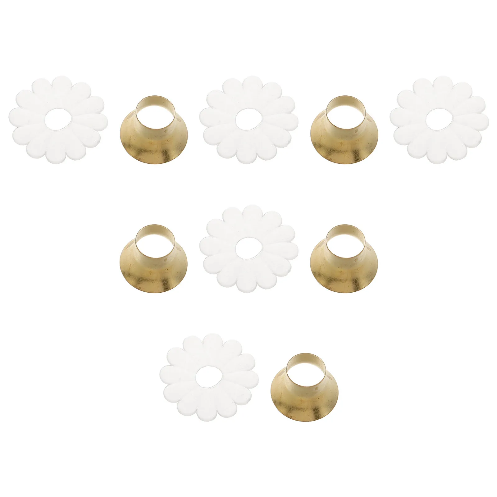 

5 set Umbrella Tip Cap Metal Replacement Flower Gasket Waterproof Durable Repair Protection For Umbrella Pole Rain Sun Outdoor