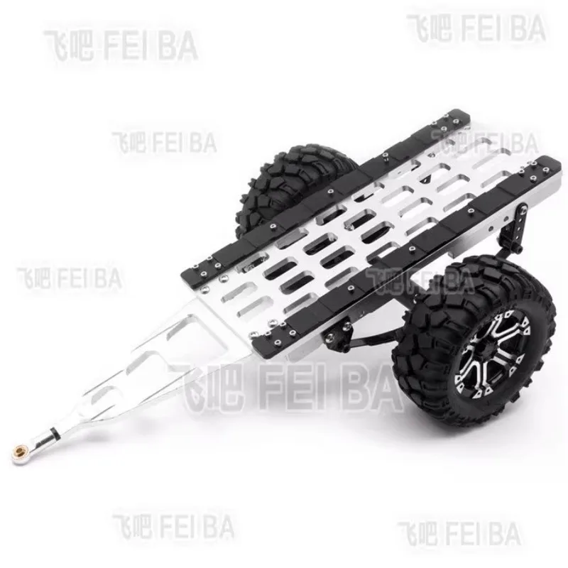 

Metal Trailer Trailer for 1/10 RC Crawler Car AXIAL SCX10 III AX103007 Jeep Chevrolet TRX6 RC4WD D90 DIY Toy Devices