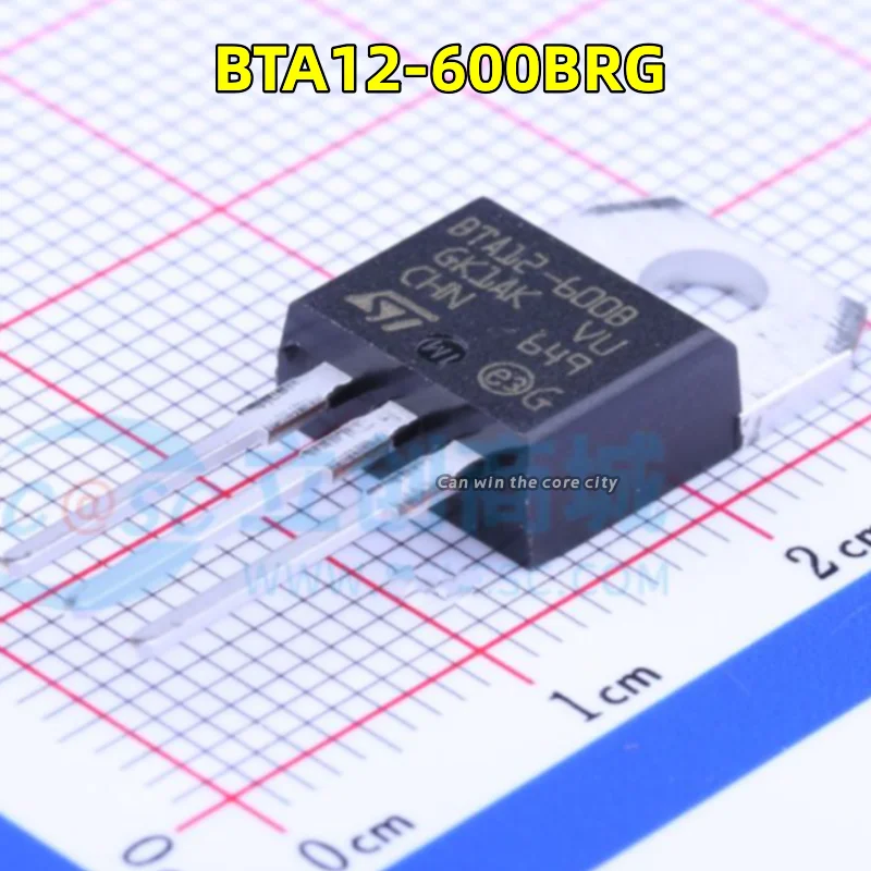 

1-100 PCS/LOT Original genuine BTA 12-600BRG TO-220 three-terminal bidirectional silicon control 12A 600V