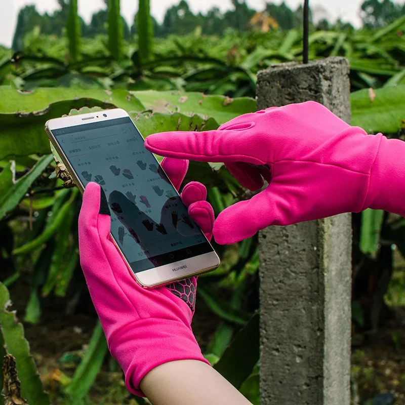 

Gloves Running Football Training Full Finger Non-slip Velvet Warm Touch Screen Thin Autumn