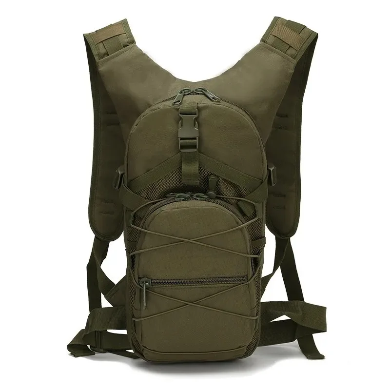 Tactical Hiking Backpack Large Capacity Water Bag Backpack Heavy Duty Molle Water Backpack for Cycling, Running