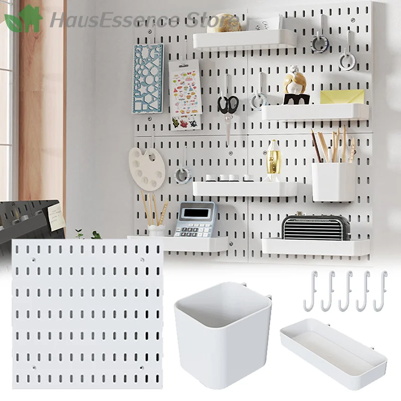 ※Wall Shelf Pegboard Display DIY Pegboard Kit Hole Board For Wall Panels Home Decor Hanging Shelf Decoration for Home Use