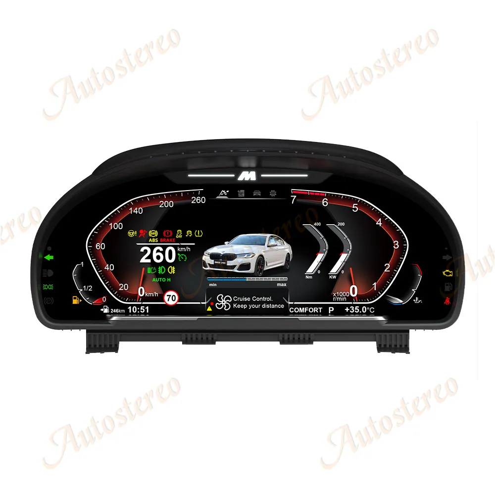 M Sport Virtual Cockpit Digital Cluster Car Odometer Screen For BMW 5 F10 F11 F01 F02 X3 F25 X4 F26 5GT M6 Dashboard Speed Meter