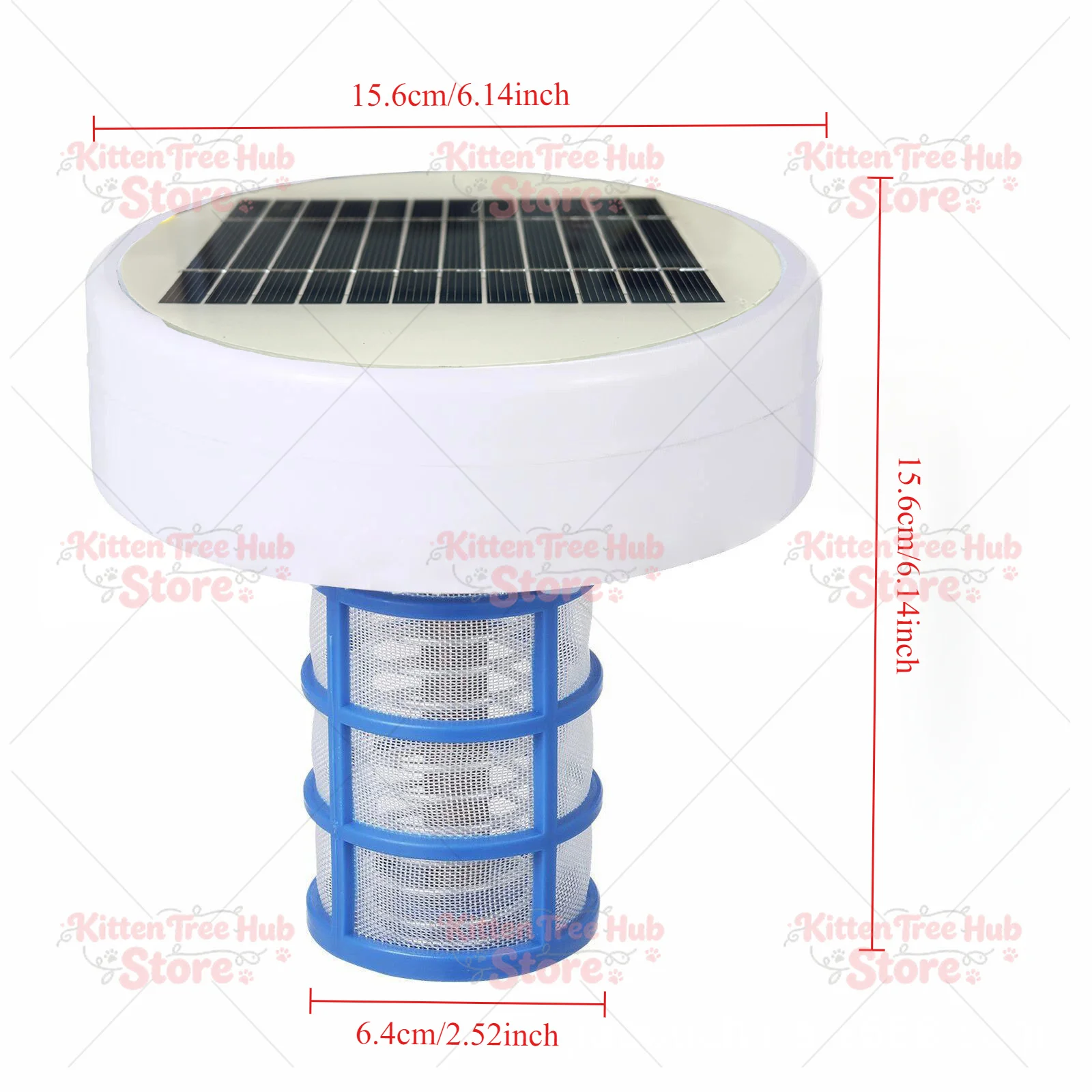 Swimming Pool Solar Copper Ion Purifier Algae  Floating Suppression Algae Removal Device Solar Pool Lonizer Up