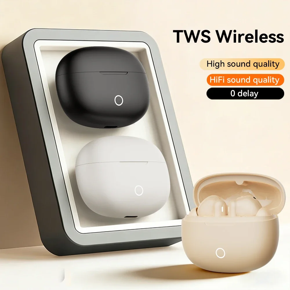 True Wireless Earphones Bluetooth Headphones Noise Reduction HiFi High-quality Semi-In-ear Earplugs With Mic For Xiaomi Samsung